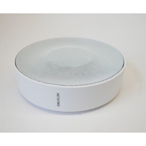 Netatmo – Sirène d'alarme intérieure connectée 110dB – Ø 130mm – Sur piles 4xAA – Alerte smartphone via app – Sons préenregistrés (1/5)
