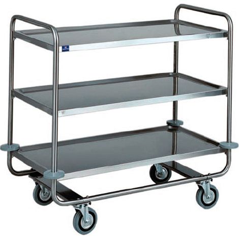 Chariot de Service En Inox Avec 3 Niveaux 1050X550 mm - Mastro