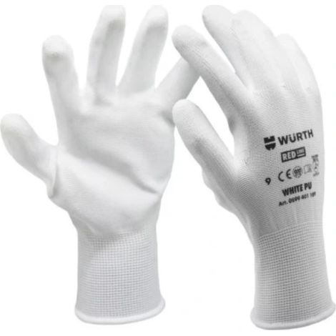 Guantes de trabajo de protección Wurth WHITE talla 11 (1/2)