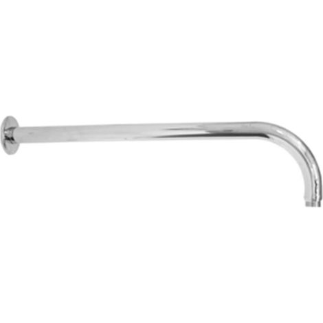 BRACCIO DOCCIA TONDO CURVO IN OTTONE CROMATO PER SOFFIONI DOCCIA - 1/2 CM 26,5