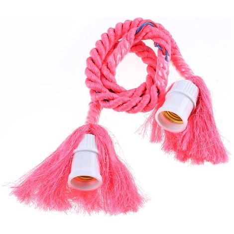 Support E27 Lampe à Suspension Cordon Nylon Créative pour Mariage Restaurant Café (1/5)
