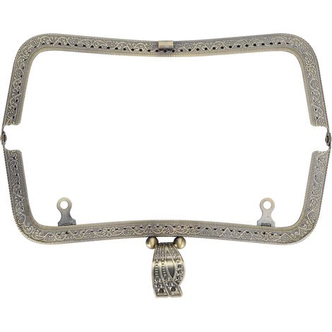 Cadre de sac à main en métal, fermoir baiser à monter soi-même, anse rétro en relief, accessoires de quincaillerie, 20 cm, bronze, B01-027—00476