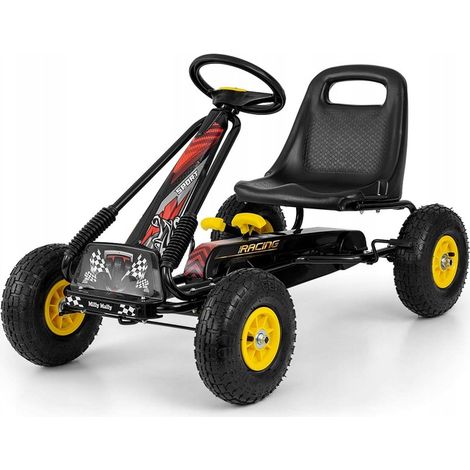 Milly Mally Thor Schwarzes Pedal-Go-Kart Sportliches Design Hohe Qualität (1/5)