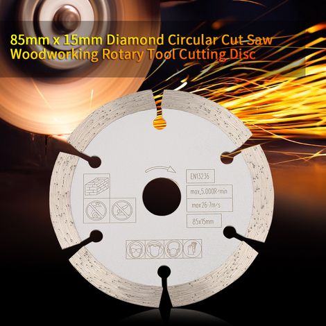 85 mm x 15 mm Diamant-Kreissäge, Trennscheibe für die Holzbearbeitung, Kreissäge (1/5)