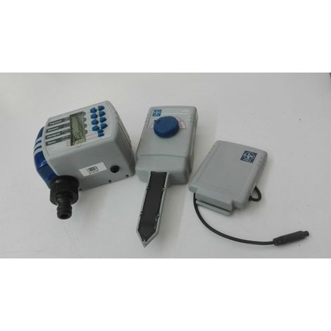 LUX TOOLS - CENTRALINA CON SENSORE DI UMIDITA' + SET DI IRRIGAZIONE DIGITALE - FINO A 6 CICLI IRRIGAZIONE AL GIORNO