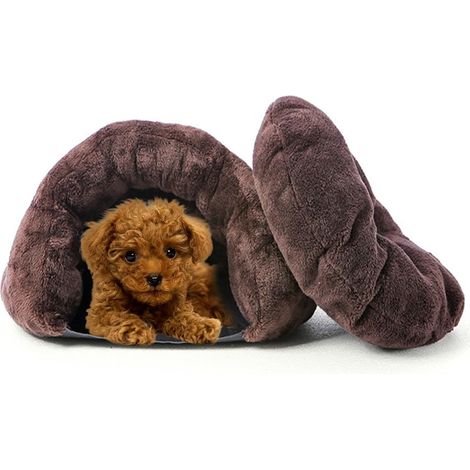 DOLASO Hundebett, Katzenschlafsack, warmes Katzennest, Haustierbett, Katzenhöhle (1/5)