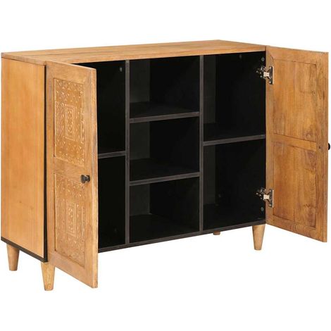 Maison Exclusive - Credenza 90 x 33 x 75 cm Legno di mango massello (1/5)