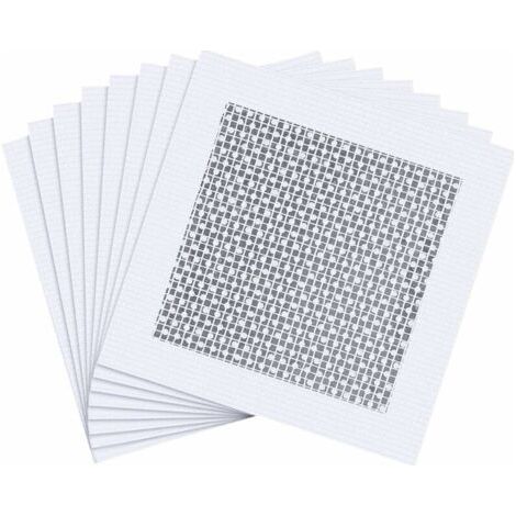 Lot de 8 patchs de réparation en fibre de verre pour cloison sèche - Pour couvrir les fissures, les trous et les imperfections sur le revêtement en vinyle, les plaques de plâtre - Blanc (1/5)