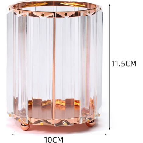 Questo scintillante organizer per cosmetici è realizzato a mano e vanta una finitura lucida, un'elevata resistenza e un design moderno e lussuoso, che lo rendono la scelta perfetta per la tua toeletta