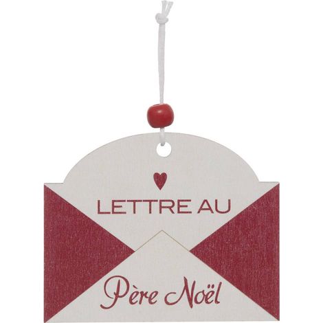 Weihnachtsbaumschmuck mit Buchstaben auf einem rot-weißen Holzständer - (1/5)