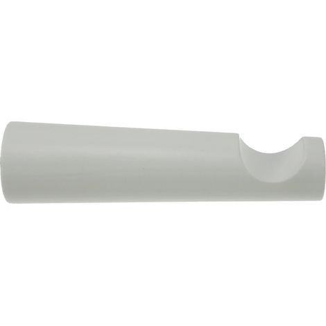 monoblocco cm 15 per bastone ø28mm con viti e tasselli laccato bianco.