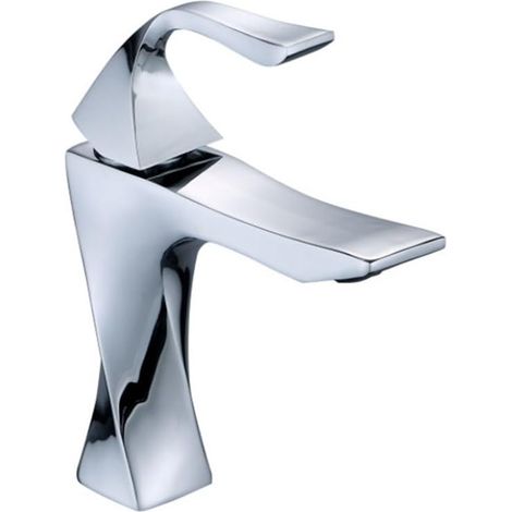 Robinet lavabo salle bains galvanoplastie, Eau chaude froide évier (1/5)