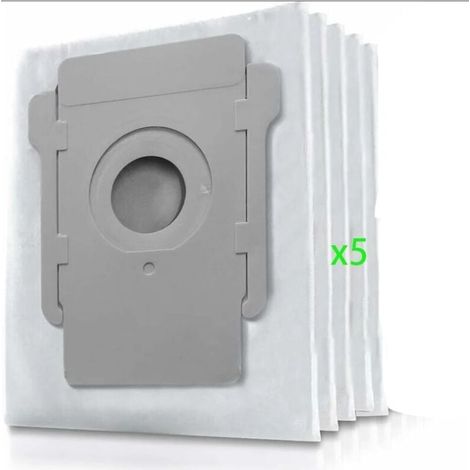 Sac à poussière Irobot Roomba i7, sac à poussière de remplacement 5 pièces pour aspirateur iRobot Roomba i7 i7+ / i7 Plus E5 E6 E7 S9 S9+ (accessoires non d'origine) (1/4)