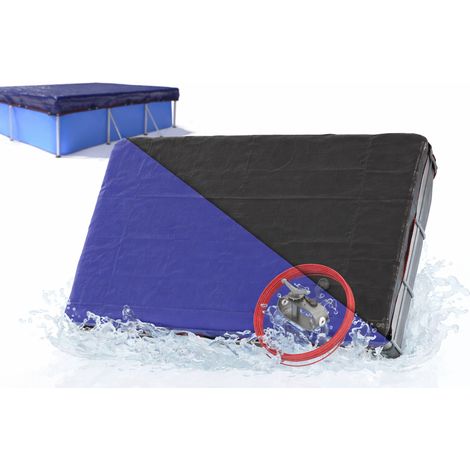 Cubierta rectangular de invierno para piscinas Planenfux PP102-BL, 400x200 cm, PE, UV (1/5)