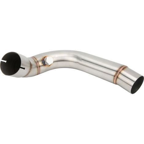 Pot de détente moto inox 48,5mm remplacement CBR600RR F5 2005-2018 silencieux intermédiaire acier inoxydable tube d'échappement (1/5)