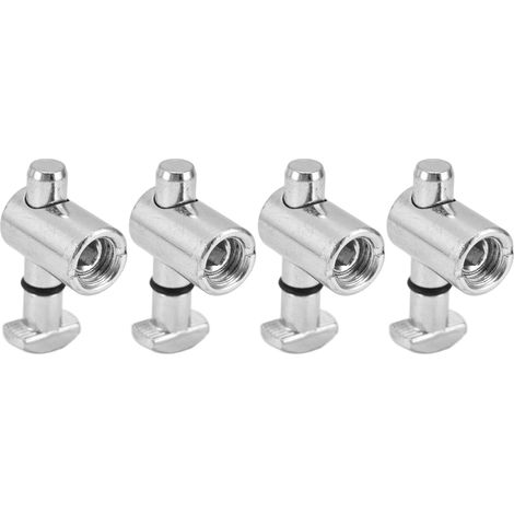 4-teiliges Ankerverbinder-Set M2.5, europäischer Standard, Kohlenstoffstahl, 90°-Winkel (1/5)