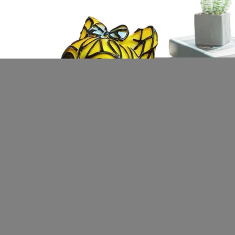 Lampe Chien Déco Lumineuse Vitrail Peinte À La Main (1/5)