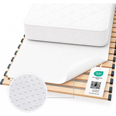 Textilien Protection de sommier Matelas sous-couche Housse de sommier à picots 180 x 200 cm (1/5)