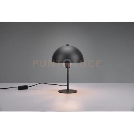 Lampada da tavolo NOLA nera metallo E14 Trio 506200132