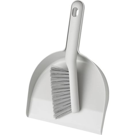 Set mini paletta e spazzola, mini scopa e paletta, set spazzola per bambini e adulti, per cucina e casa (grigio) (1/3)