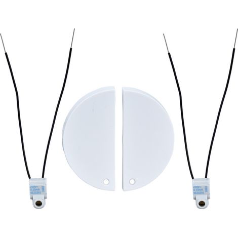 Schneider Electric – Double enjoliveur blanc pour commande lumineuse – 2 LED bleues 0,15 mA – Compatible série Odace – Installation simplifiée (1/3)