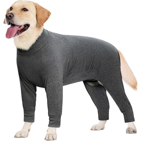 Dog Post-Surgical Recovery Set, Dog Pajamas Onesie Full Body Large Medium Dog Recovery Set Surgical Anti Licking (1/5)