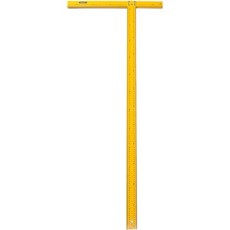 Escuadra en T - Pladur - 122 cm - Escala Milimétrica Negro - STANLEY, STHT1-05894