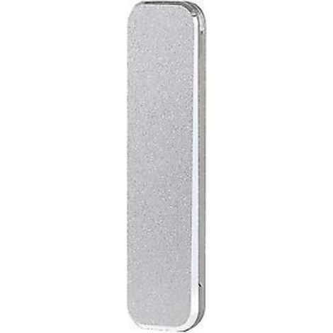 Support de téléphone pliable en métal invisible, support adhésif de bureau (gris)