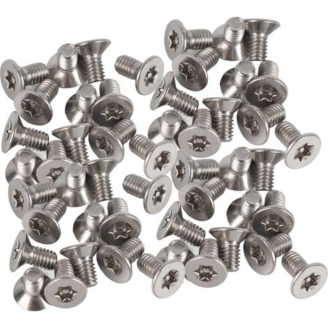 50 vis à tête plate M4, métaux en acier inoxydable 304, de fixation (1/5)