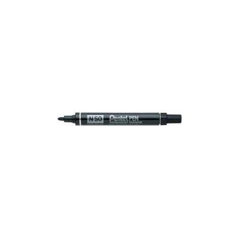 Pentel N 50 marqueur indélébile Pointe ogive Noir 12 pièce(s)