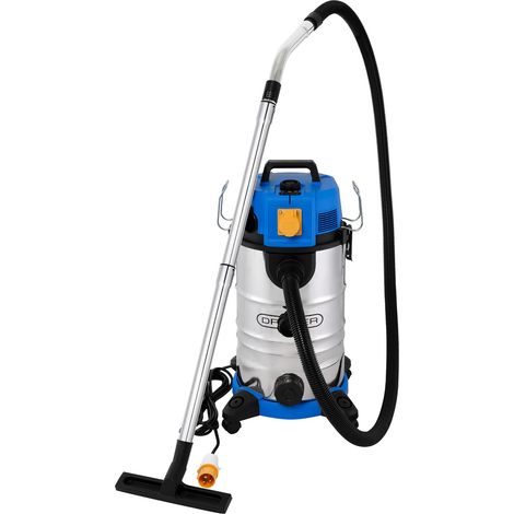 Draper 28229 110V M-Class Wet and Dry Vacuum Cleaner with Power Take-Off, 35L, 1100W