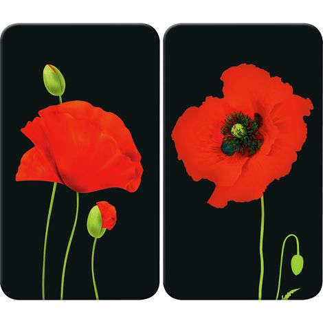 Herdabdeckplatte Universal Mohn WENKO (1/5)