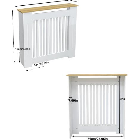 Cache-radiateur, Design moderne minimaliste, Compatibilité polyvalente, S (1/2)