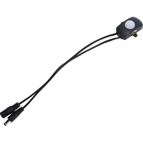 Détecteur de mouvement infrarouge LED 6V-24V, bande LED avec capteur de présence noir
