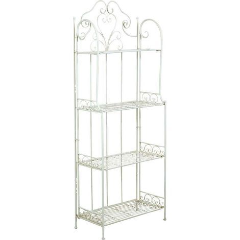 Etagere ferro battuto balcone Fioriera Supporto piante Espositore Portafiori Portavasi Scaffale per piante da esterno e interno