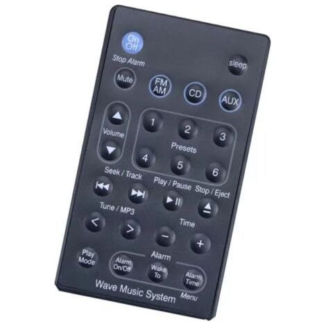 Nouvelle télécommande de barre de son de rechange compatible avec le système radio / CD Bose Wave Music System AWRCC1 AWRCC2 (1/4)