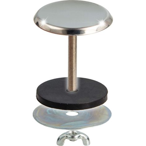 tecuro Hahnlochstopfen Ringhalter Deckrosette Ø 42 mm Edelstahl poliert (1/4)