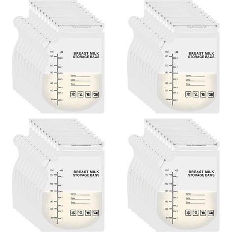 Lot de 30 sachets de conservation lait maternel – 250 ml – Sans BPA – Bec verseur – Étanches – Allaitement (1/5)