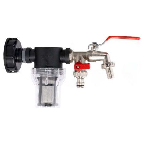 Adaptateur robinet de cuve IBC (2 vannes de sortie indépendantes) avec filtre/IBC S60 x6 (1/4)