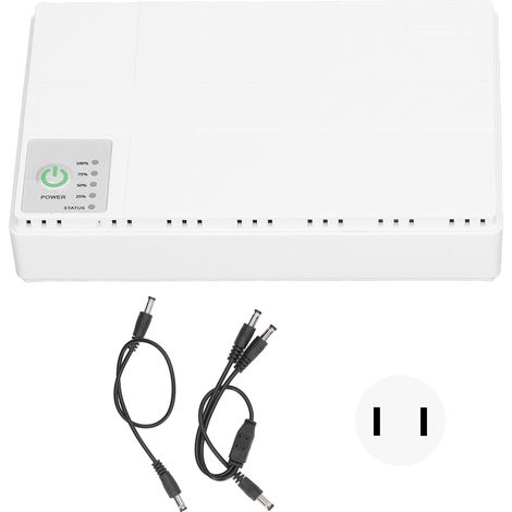 Uninterruptible Power Supply 5V 9V 12V Output 5V 2A USB Mini UPS for Camera Router 85‑265V US Plug