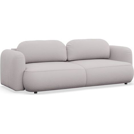 Selsey Tvoya – 3-Sitzer Schlafsofa mit Chenille-Bezug, Graubeige (1/5)