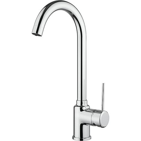 Rubinetto Miscelatore monoforo per lavello cucina Piralla serie Lione con canna alta orientabile 0LI00104A21 cromo (1/4)