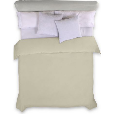 FUNDA NORDICA color piedra - Cama de 150/160 (1 pieza) - 100% algodón - 144 hilos. Gramage: 115 (1/3)