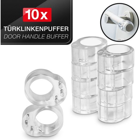 Türklinkenpuffer Türpuffer Transparent für Türdrücker, Türgriff und Fenstergriff bis Ø 20 mm, 10 Stück (1/5)
