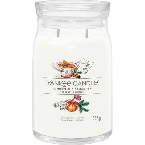 Bougie chauffe-plat de Noël londonienne en grand pot, pour un usage domestique et un rangement pratique, adaptée aux espaces intérieurs et aux routines quotidiennes.-AquaForge (1/3)