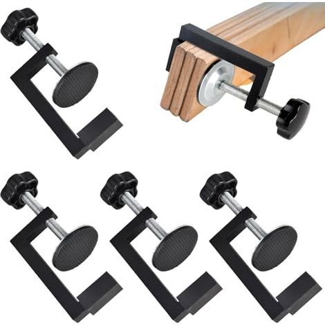 [NIEMALS VERWENDET] 4 Stück G Klemme Kit,Schraubzwingen Klein,Schraubklemme,10-57 Mm Tischklemme,Verstellbaren Kleine Schraubzwingen,Universal Tischklammern,Für Schlafzimmer, Küche, Badezimmer,Regal