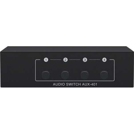 Audio Switch - 4 Entrées 1 Sortie - RCA Et Jack 3 5 Mm - Sans Alimentation - Pour Home Studio Et Hi Fi - 1 Pièce (1/5)