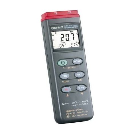 VOLTCRAFT K202 Termometro -200 fino a +1370 °C Sensore tipo K Funzione datalogger (1/5)
