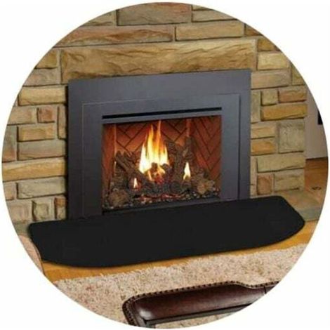 50x80cm Tapis de cheminée ignifuge en fibre de verre pour cheminée d'intérieur Protection de poêle,de (1/4)