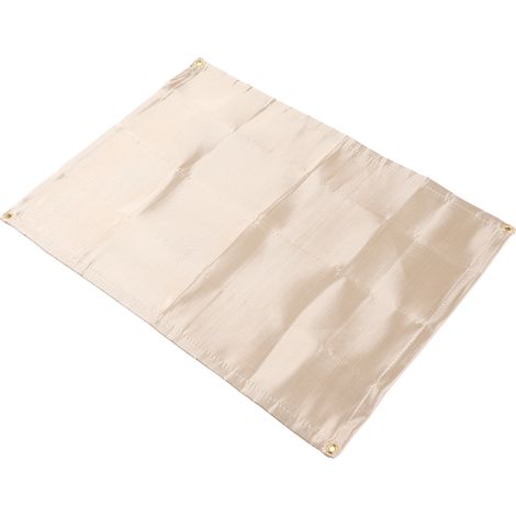 Feuerhemmende Campingmatte, wärmeisolierend und hitzebeständig bis 500 °C. Verwenden Sie diese Fiberglas-Kochmatte für Ihre Campinggrillabende. (1/5)